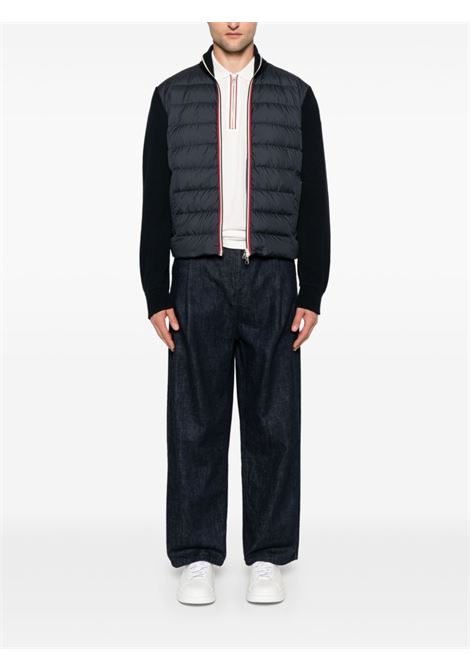 Cardigan imbottito in blu Moncler - uomo MONCLER | 9B00006M1367779