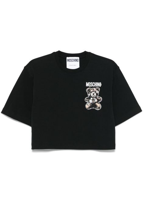 Black Teddy Bear T-shirt Moschino - women MOSCHINO | T-shirt | 071004421555