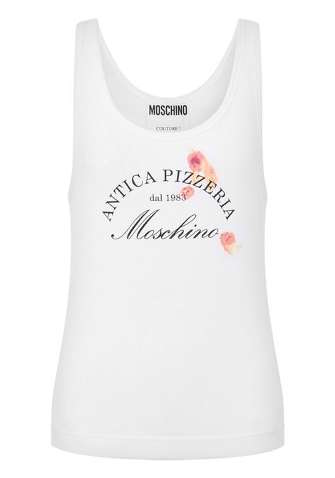 White slogan-print vest Moschino - women