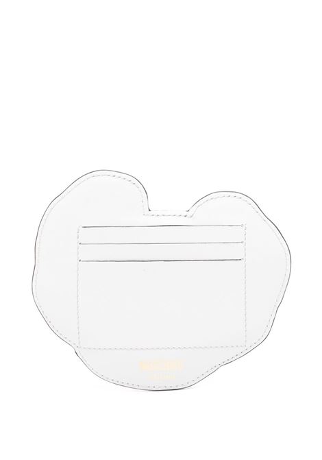 Portacarte Croissant in bianco Moschino - donna MOSCHINO | MC5609PP1MOL110C