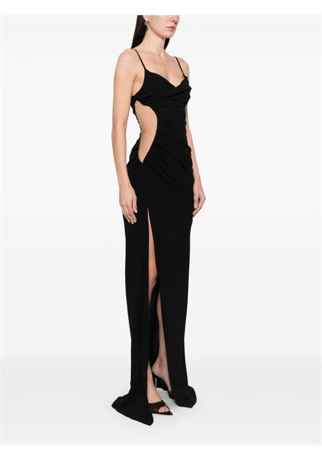 Abito da sera Illusion con dettaglio cut-out in nero Mugler - donna MUGLER | 25P1RO170536919991