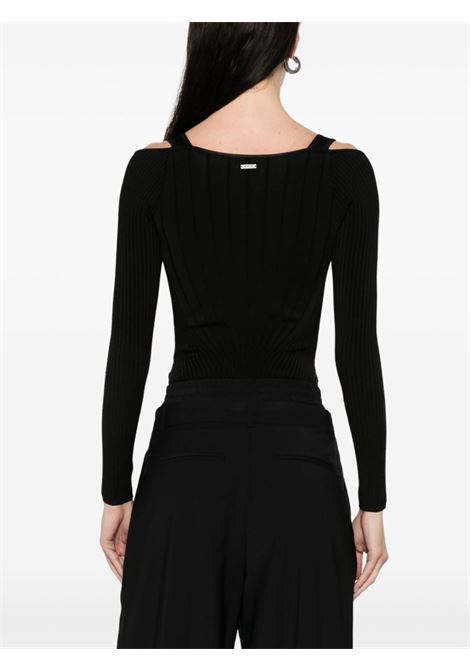 Body a maniche lunghe con cut-out in nero Mugler - donna MUGLER | 25P2TO071811281999