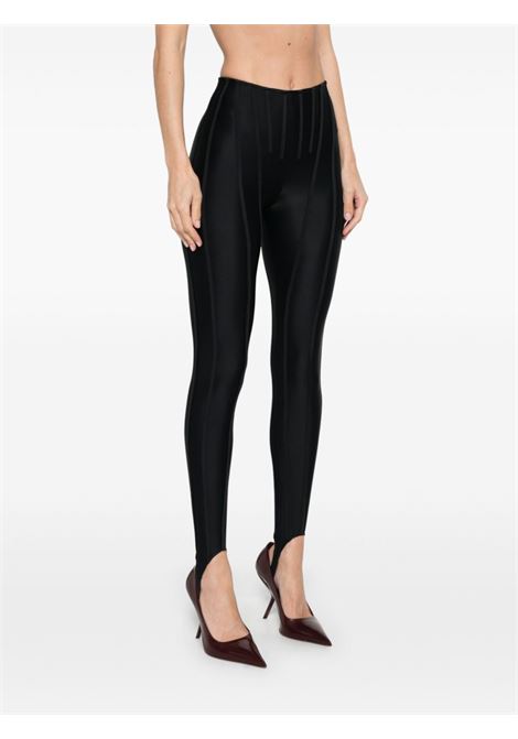 Leggings con staffe in nero Mugler - donna MUGLER | 25P3PA04818421999