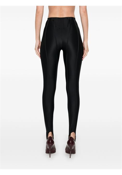 Leggings con staffe in nero Mugler - donna MUGLER | 25P3PA04818421999