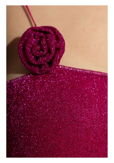 Fuchsia pink Lumière Rose appliqué swimsuit Oséree - women OSÉREE | FIS249FX