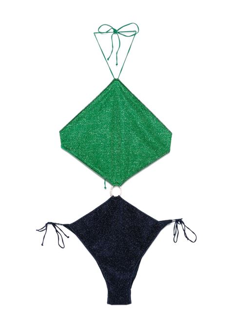 Green and blue Lumière swimsuit Oséree - women