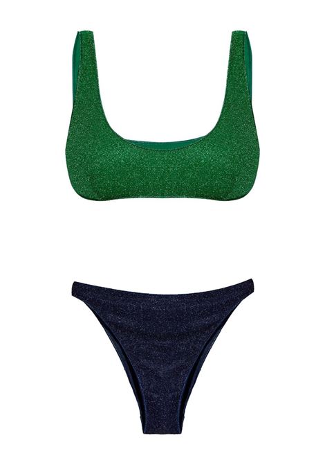 Green and blue lurex bikini Oséree - women OSÉREE | LMF202GRNNGHTBL