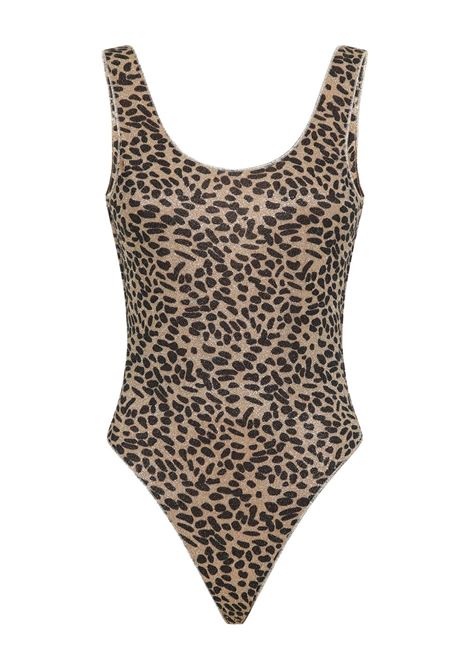 Brown leopard-print lurex swimsuit Oséree - women OSÉREE | Swimwear | LPCS250LPRD