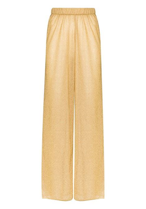 Pantaloni Lumiere in lurex oro Oseree - donna