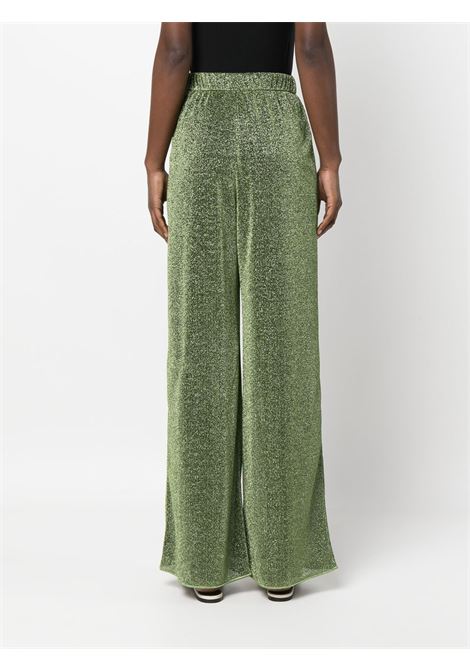 Green lurex-detail high-waisted trousers Oséree - women OSÉREE | LPF202GRN