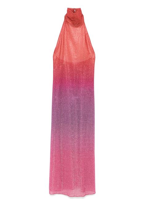 Pink lurex midi dress Oséree - women