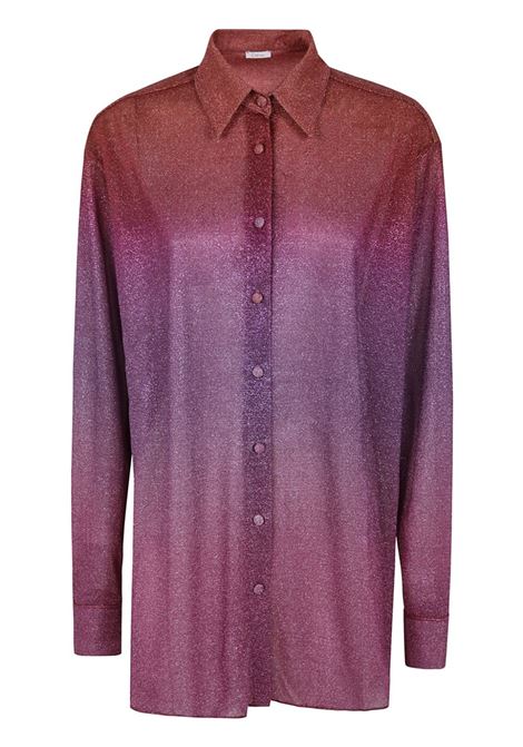 Camicia a maniche lunghe in lurex multicolore Oséree - donna