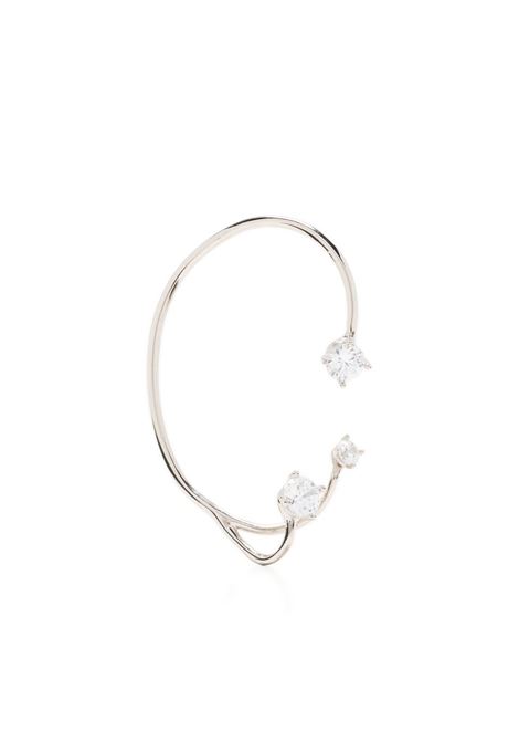 Silver-tone crystal ear cuff Panconesi - women