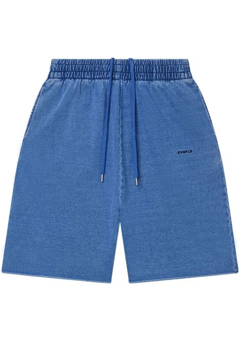 Shorts Wordmark in blu Purple - uomo