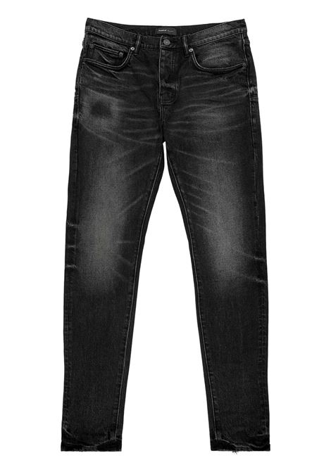 Jeans skinny in nero Purple - uomo