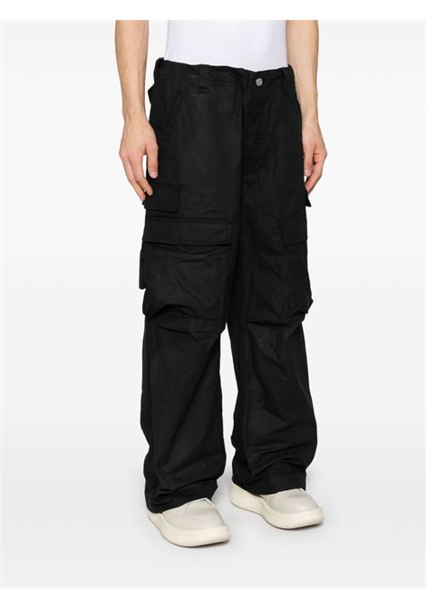 Black wide-leg cargo pants Purple - men PURPLE | P527WCBB125BLK