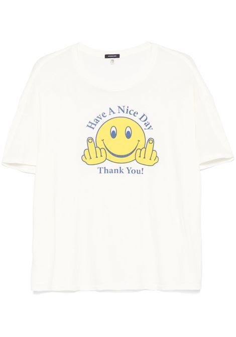 T-shirt Have a Nice Relaxed Day in bianco R13 - donna R13 | T-shirt | R13WK141K120B