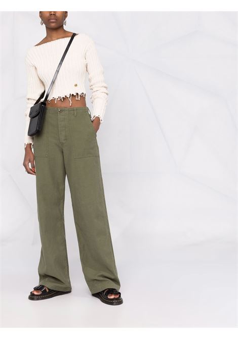 Pantaloni a gamba ampia  in verde R13 - donna R13 | R13WR077R109B