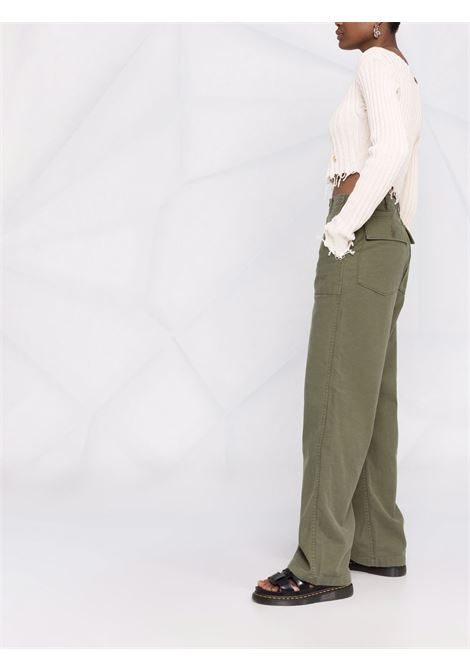 Pantaloni a gamba ampia  in verde R13 - donna R13 | R13WR077R109B