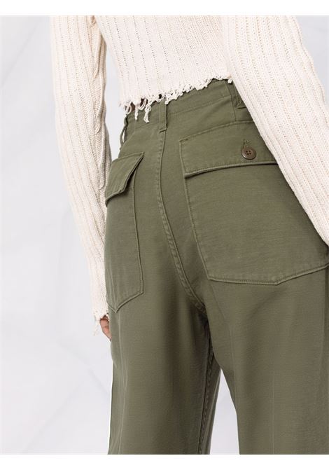 Pantaloni a gamba ampia  in verde R13 - donna R13 | R13WR077R109B