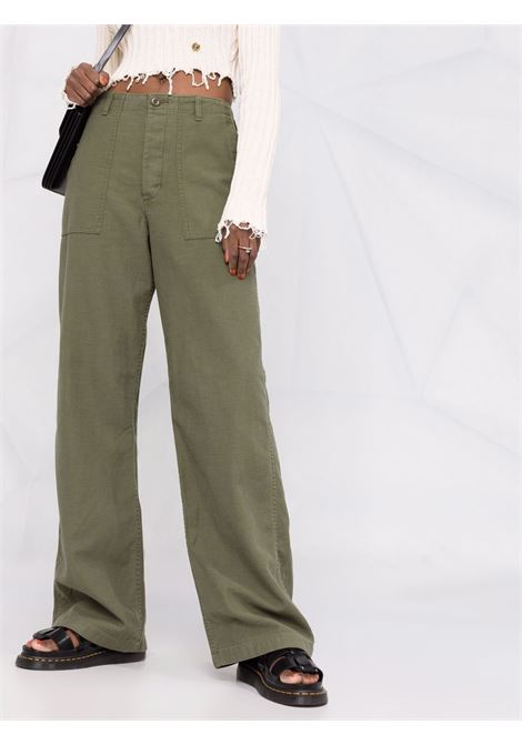 Pantaloni a gamba ampia  in verde R13 - donna R13 | R13WR077R109B