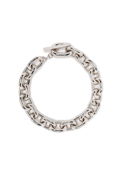 Silver  chunky chain-link necklace Rabanne - women