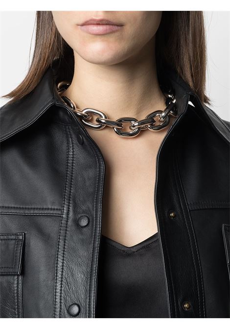 Silver  chunky chain-link necklace Rabanne - women RABANNE | 20HBB0015MET077P040