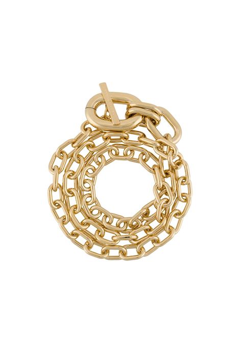 Gold double-wrap chain necklace - RABANNE women RABANNE | 20PBB0088MET077P710