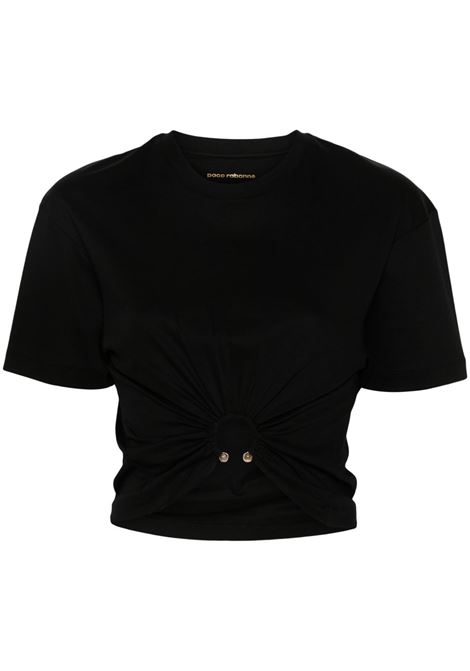 T-shirt con decorazione in nero - RABANNE donna