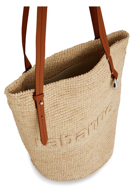 Beige cabas woven shoulder bag  Rabanne - women RABANNE | 24PSS0438NAT016P253