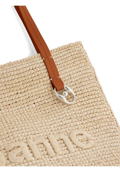 Beige cabas woven shoulder bag  Rabanne - women RABANNE | 24PSS0438NAT016P253