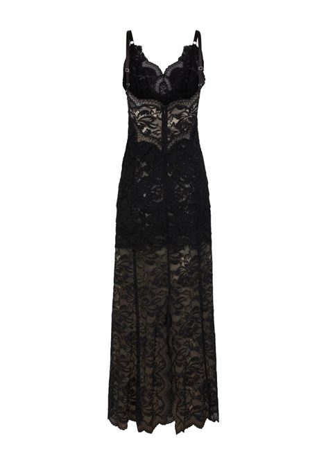 Black lace maxi dress Rabanne - women RABANNE | 25PJRO027PA0170P001