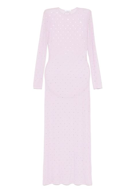 Light lilac crystal-embellished gown Rabanne - women