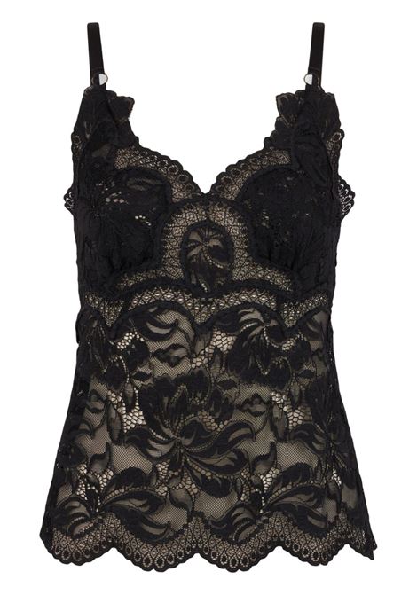 Black lace tank top Rabanne - women