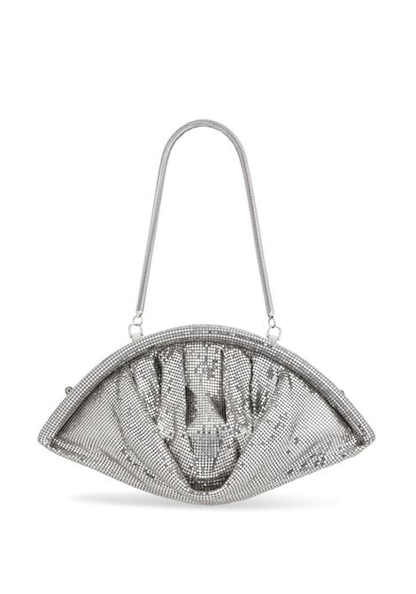 Silver metal-mesh clutch bag Rabanne - women RABANNE | 25PSS0497MET719P040