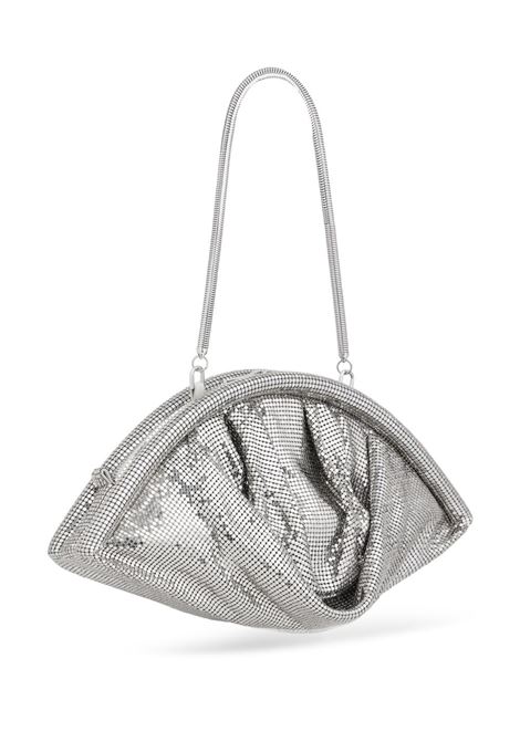 Silver metal-mesh clutch bag Rabanne - women RABANNE | 25PSS0497MET719P040