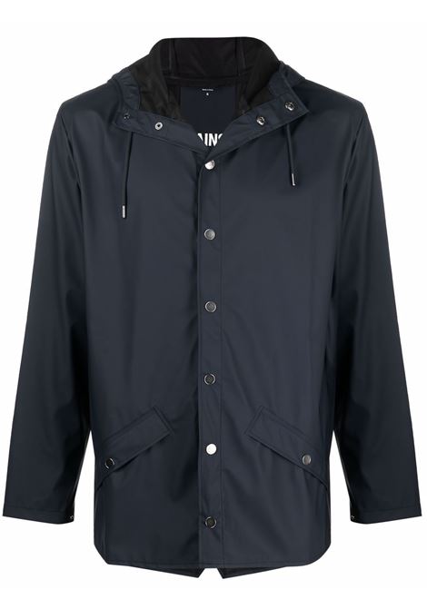 Giacca con coulisse in blu - RAINS unisex RAINS | Capispalla | RA12010NAV