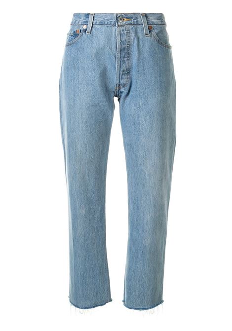 Indigo blue Stove pipe cropped jeans Re/Done - women RE/DONE | Jeans | 1076STVCINDIGO