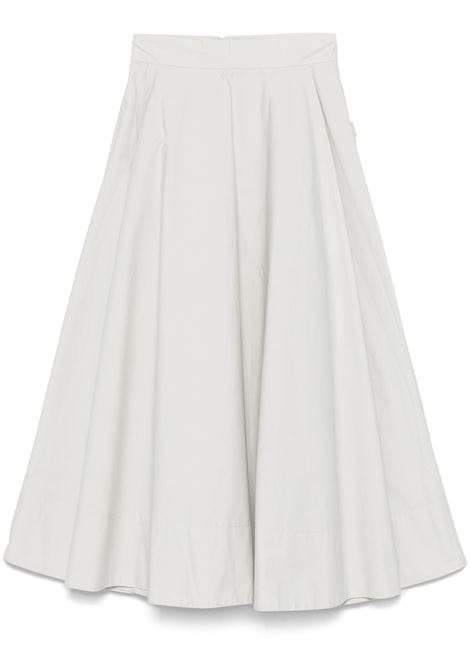 Grey organic cotton maxi skirt Remain - women