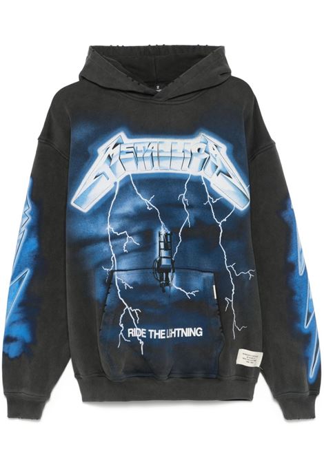 Grey Metallica hooded sweatshirt Represent - men