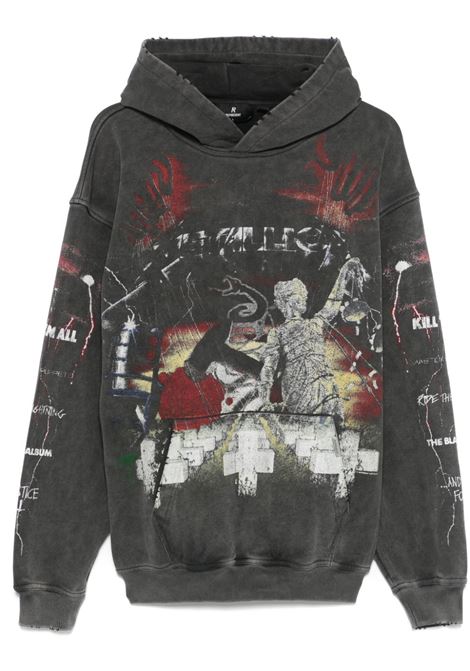 Grey Metallica hooded sweatshirt Represent - men