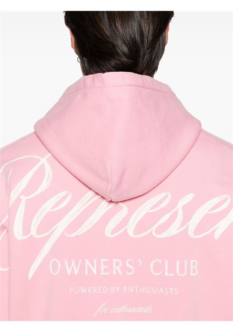 Light pink Owner's Club hooded sweatshirt Represent - men REPRESENT | OCM41200518