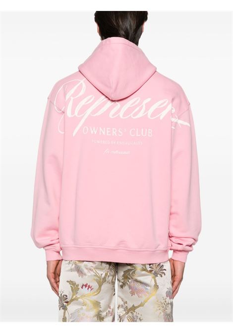 Light pink Owner's Club hooded sweatshirt Represent - men REPRESENT | OCM41200518