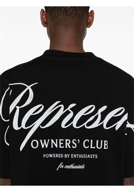 Black Owners Club Script T-shirt Represent - men REPRESENT | OCM41201001