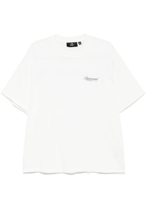 White Owners Club Script T-shirt Represent - men REPRESENT | OCM41201072