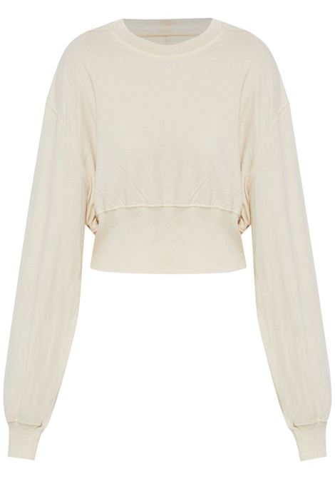 Cream white jersey sweatshirt Rick Owens DRKSHDW - women RICK OWENS DRKSHDW | Sweatshirts | DS01E3225BHNDB21