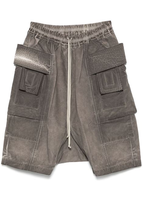 Taupe grey faded-effect bermuda shorts Rick Owens DRKSHDW - men RICK OWENS DRKSHDW | Bermuda Shorts | DU01E3382CVS34