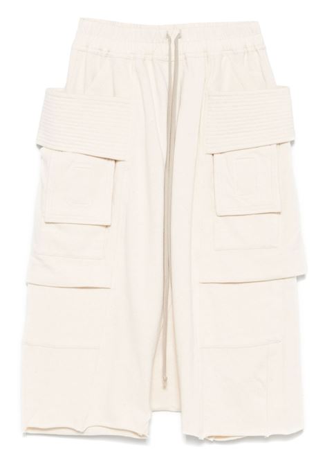 Light beige Creatch cargo bermuda Rick Owens DRKSHDW - men RICK OWENS DRKSHDW | Bermuda Shorts | DU01E3382RIGN21