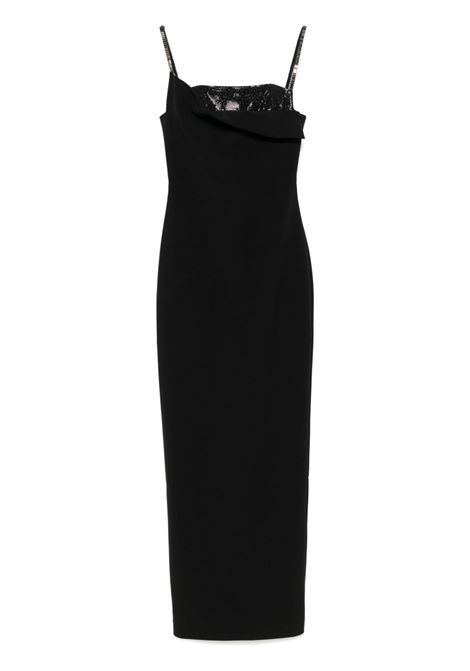 Black embellished crepe gown Roland Mouret - women ROLAND MOURET | Dresses | RMRS25001GB