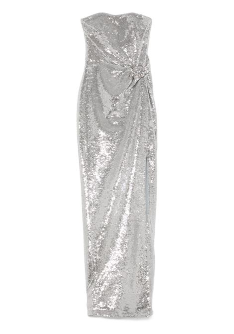 Silver sequin-embellished gown Roland mouret - women ROLAND MOURET | Dresses | RMRS25064GS